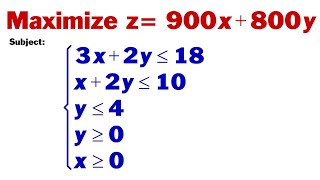 Profit Maximization Problem with 5 CONSTRAINTS! (Linear Programming)