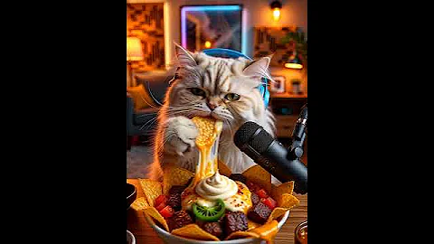 Video 11765281: persian cat american, white fluffy persian cat, white persian cat enjoying, persian cat eating, talking