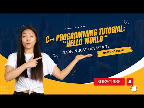🔗 C++ Programming Tutorial:  hello world program| Nzee Academy | #youtube #