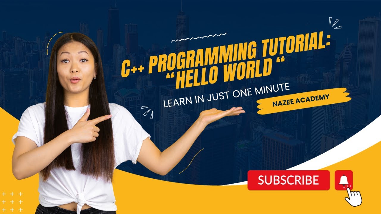 🔗 C++ Programming Tutorial: hello world program| Nzee Academy | # ...