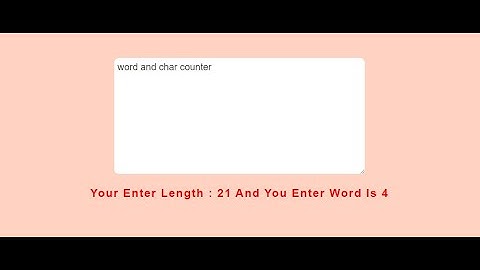 How to make character and word counter using HTML,CSS and JS||Free source code..