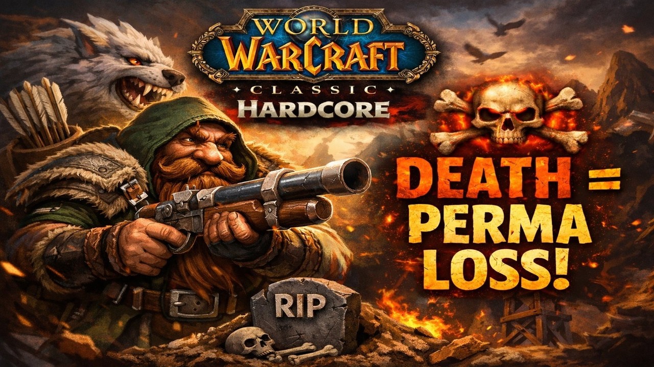 Classic Hardcore WoW | First Run Ever, Level 1-9 Hunter (Death=Perma Loss)