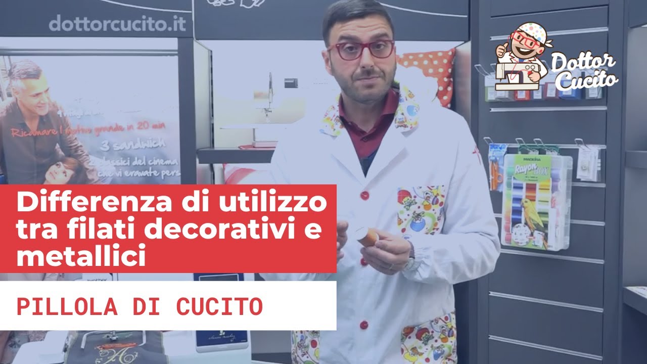 Differenza di utilizzo tra filati decorativi e metallici