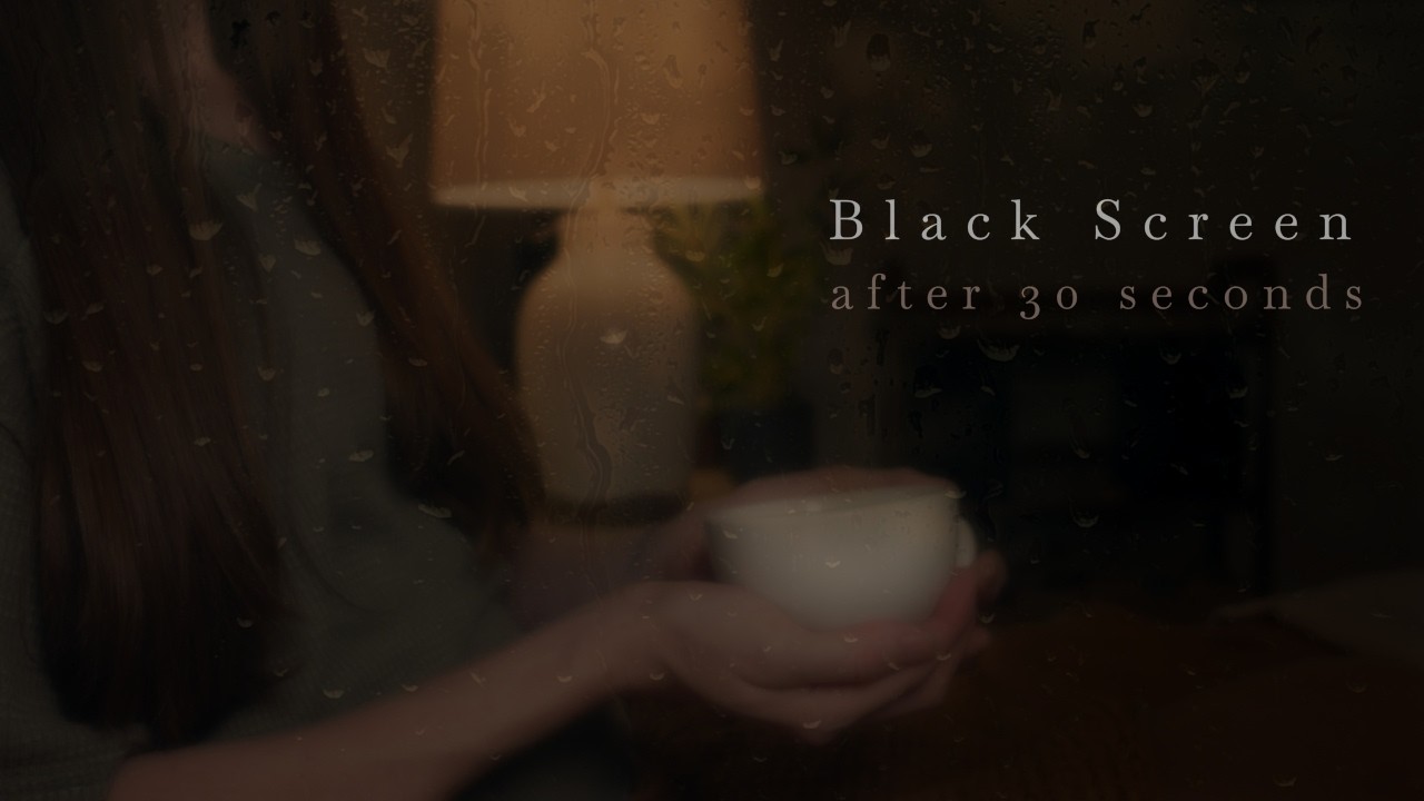 Deep Lull | Layered Rain & Brown Noise | Black Screen ASMR