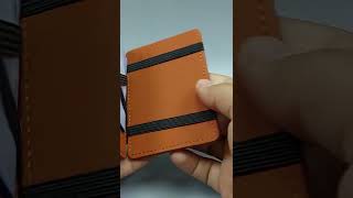 محفظة سحرية من الجلد للأوراق النقدية و البطاقات