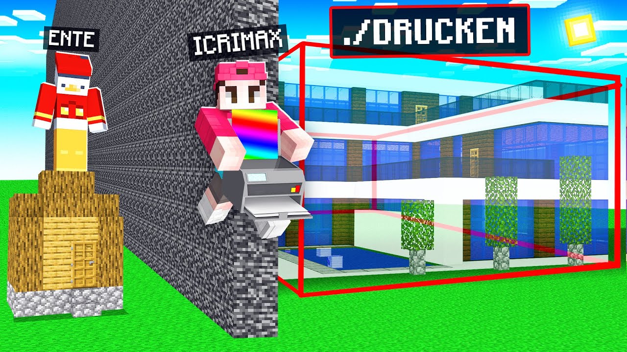 Ich CHEATE HEIMLICH mit PIXEL BAU MOD in Minecraft! 😂