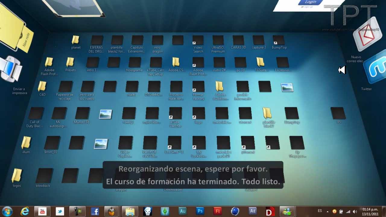 Demostrar tapa arroz COMO PONER ESCRITORIO 3D (PARA TODO WINDOWS Windows 7 windows Vista y XP) -  YouTube
