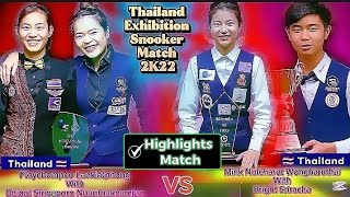 Mink + Bright Sriracha 👉 Baipat Siripaporn + Ploychompoo Laokiatphong🇹🇭 | Snooker Highlights Match |