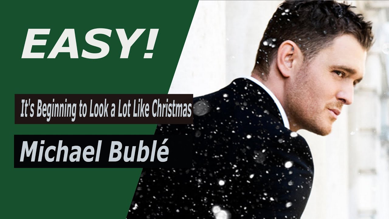 EASY PIANO TUTORIAL - It's beginning to look a lot like Christmas - Michael Bublé (for BEGINNERS)