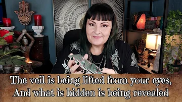 The veil is being lifted from your eyes and what is hidden is being revealed - tarot reading