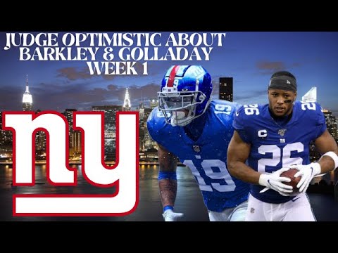 New York Giants | Joe Judge Optimistic About Barkley & Golladay For Week 1! Evan Engram Doubtful