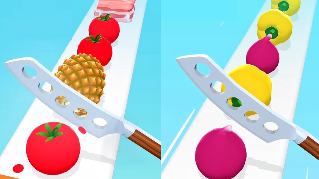 Perfect Slices Game! Satisfying and Relaxing ASMR Slicing Video - YouTube