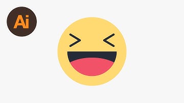 Learn How to Draw the Facebook Haha Emoji in Adobe Illustrator | Dansky