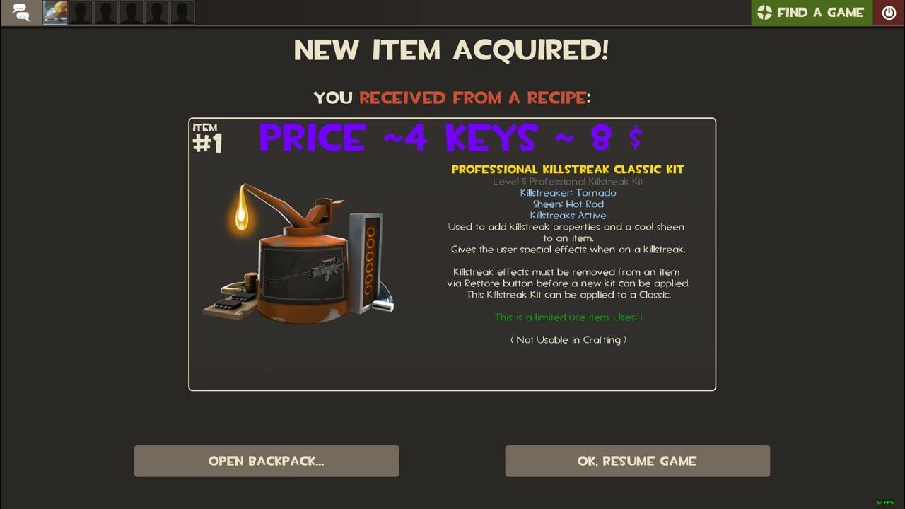 Craft Professional Killstreak Classic Kit Fabricator YouTube