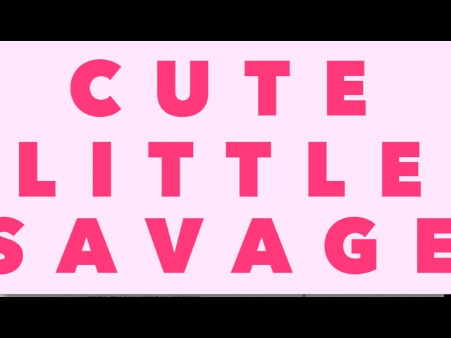 KIM! - Cute Little Savage (LYRICS VIDEO) class=