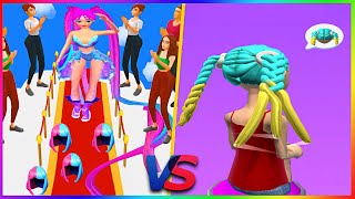 HAIR CHALLENGE VS BRAID SALON Game 💇🆚💈😍 Gameplay (3) Android , iOs Game 3D screenshot 4