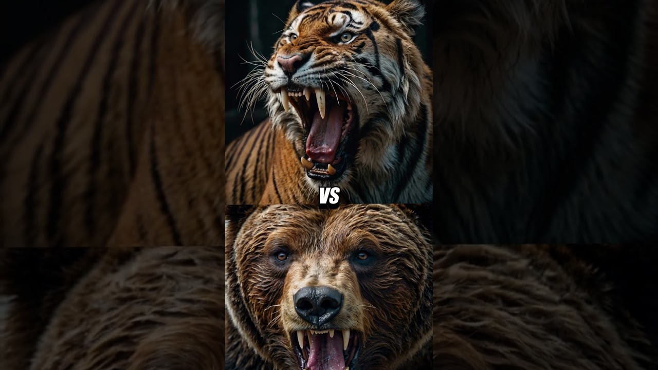 Welcome to the wildest AI-generated animal battle – Tiger vs Mammoth!
