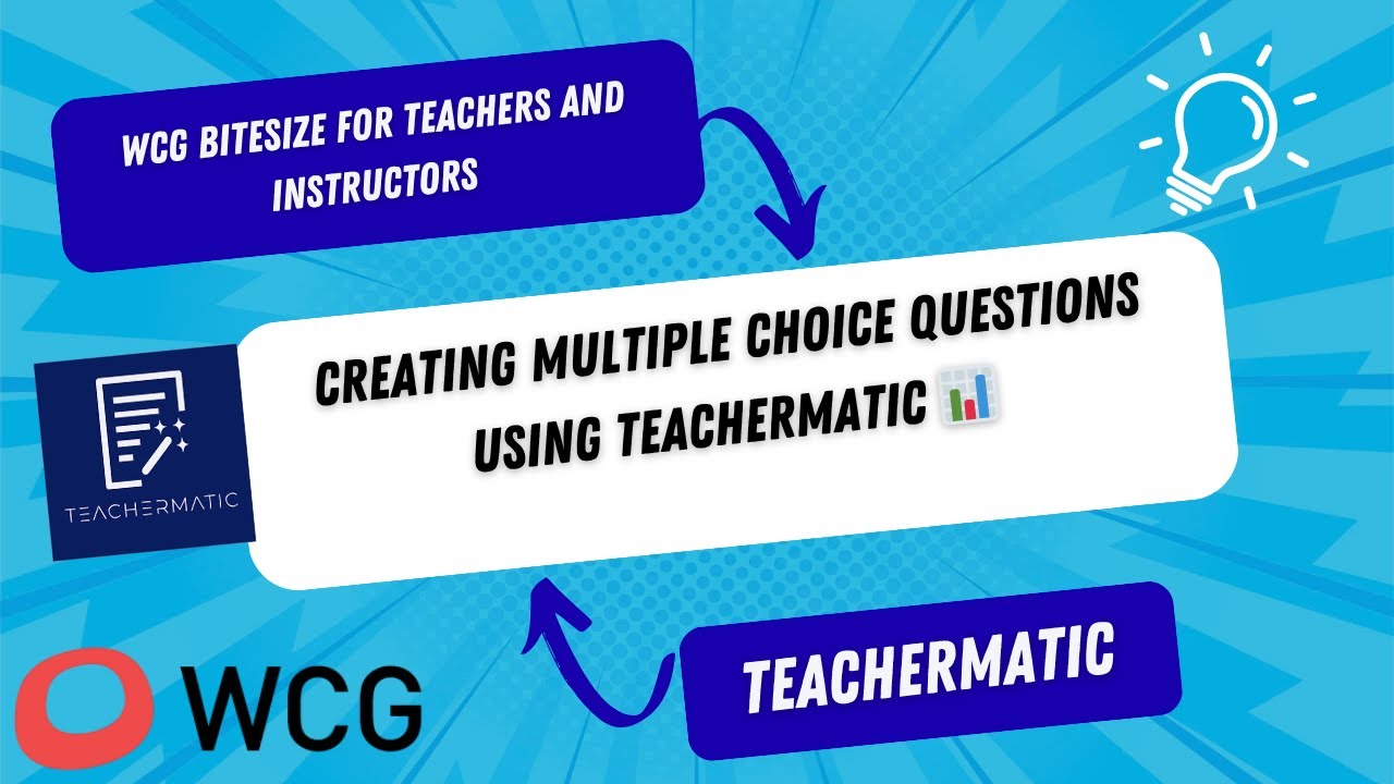 Multiple Choice Questions Using Image Creating Multiple Choice Questions using Teachermatic 📊 - YouTube