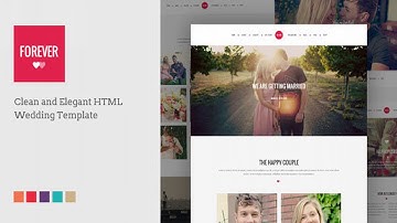 FOREVER - Responsive HTML Wedding Template | Themeforest Website Templates and Themes