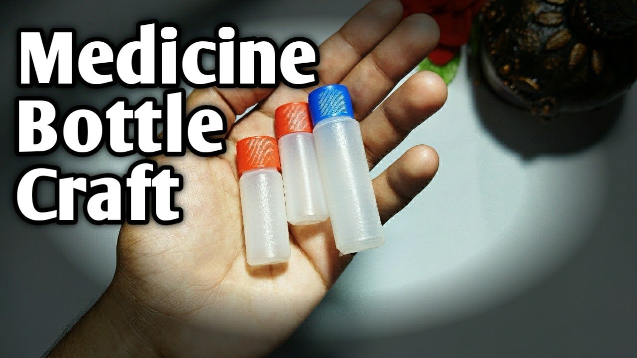 Medicine Bottle Craft/mini bottlecraft/DIY bottle craft/medicine bottle
