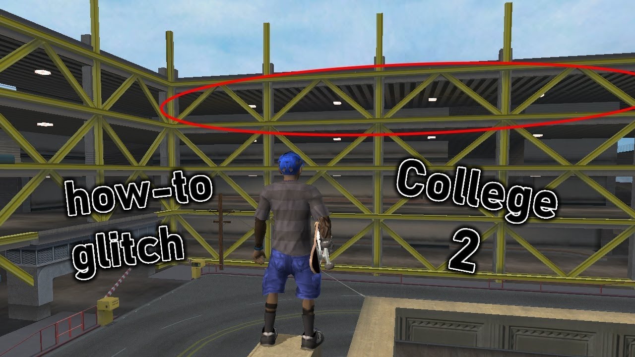 [THUG Pro] College - How to glitch to the top floor