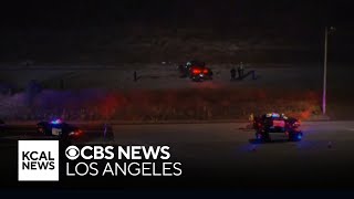 2 dead after getting ejected from car during violent crash at end of pursuit in Pomona