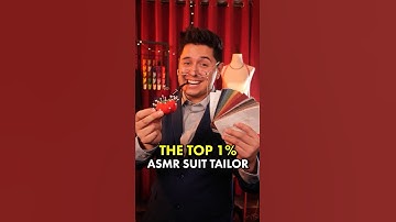 $1,000,000 Custom Suit Tailor Measures You 💰 | #ASMR