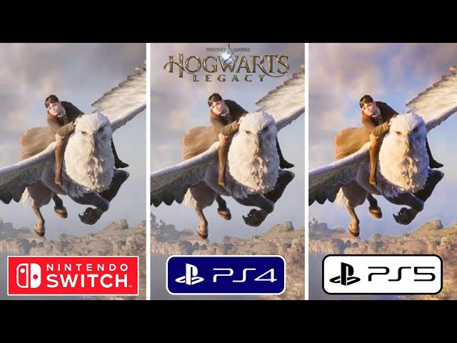 Hogwarts Legacy PS4 vs PS5 Comparison Gameplay 