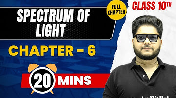 SPECTRUM OF LIGHT in 20 Mins | Complete Chapter Mind  Map | Class 10 ICSE PHYSICS