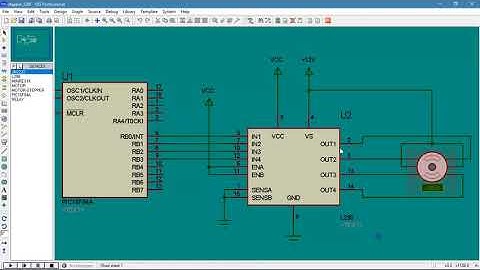 Control de motor paso a paso con PIC16F84A