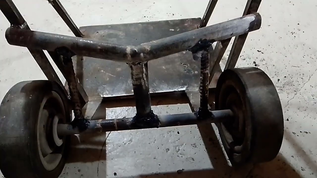Часть 2. Обварка тележки. Усиление бабками . Рама из тонкого металла. Всё своими руками . Ақтөбе ...