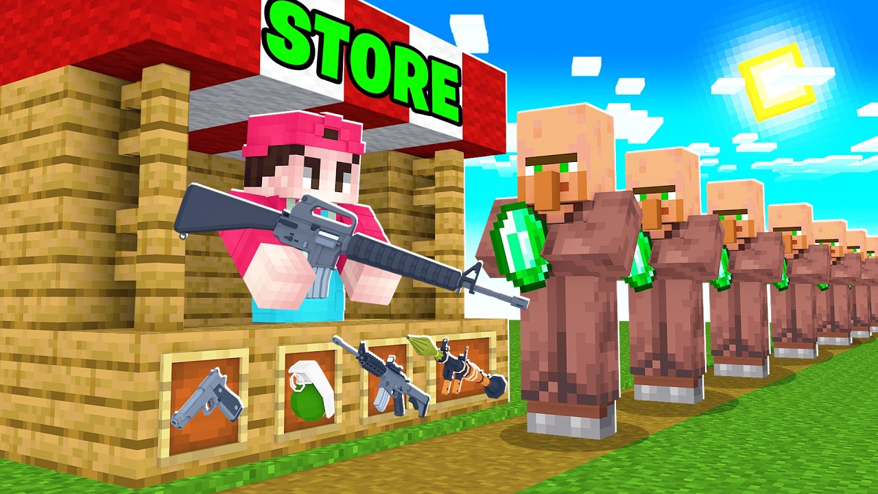 Ich ERÖFFNE einen VILLAGER WAFFEN LADEN in Minecraft!