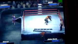 Umaga Vs Boby Laschley Vs Mvp Vs John Cena  Svr 2008 ps2