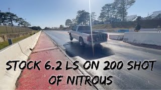 STOCK 6.2 LS ON 200 SHOT OF NITROUS