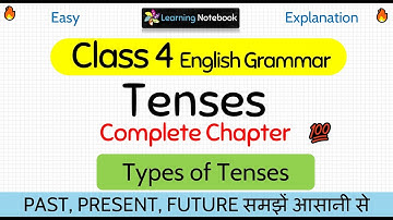Class 4 English Grammar Tenses | Grade 4 Tenses | Class 4 tense
