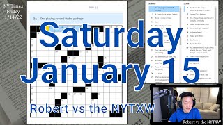 I'm into it [0:23/5:31]  ||  Sat 1/15/22 New York Times Crossword