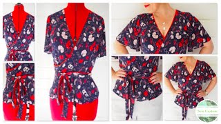 The Making of my Mock Wrap Top