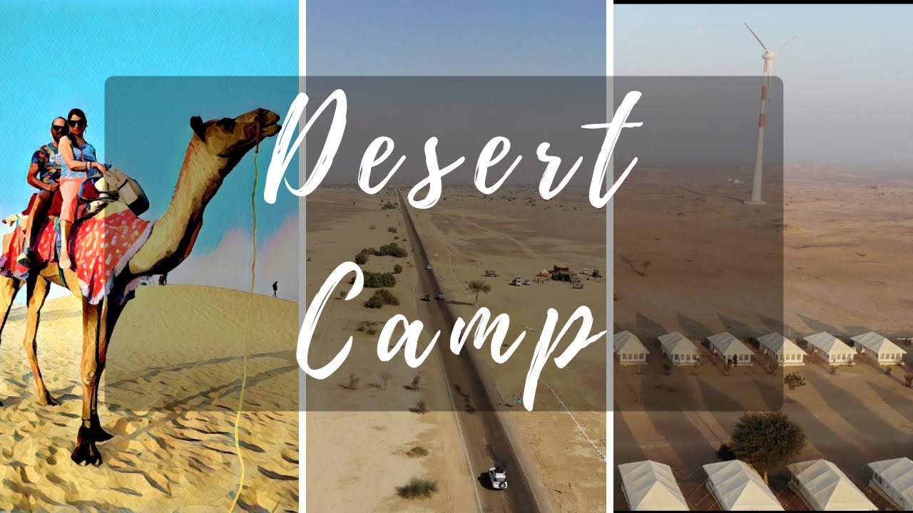 holiday couple desert safari camp