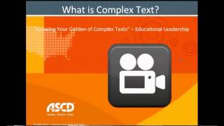 ASCD Webinar - Virtual Learning Network English Language Arts January 2014