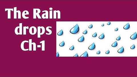 Class 4 English reader Ch-1 The rain drop explanation!Raindrop question&answer! book exercise