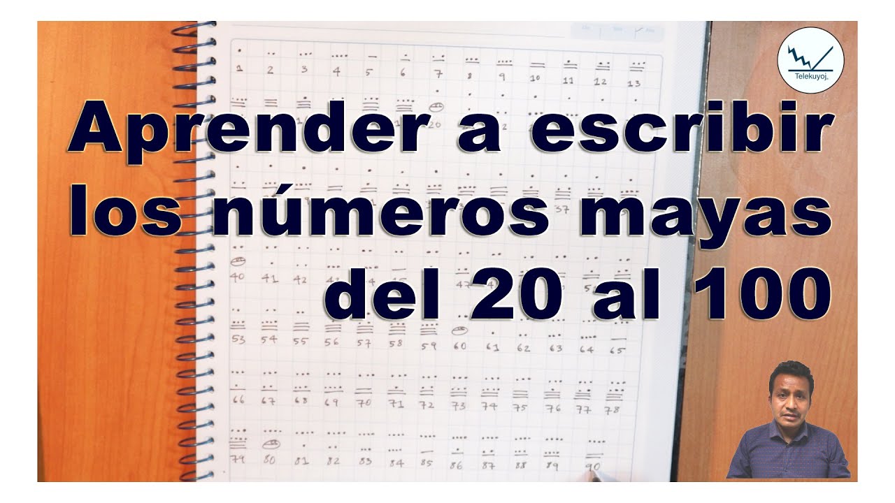 Aprender a escribir los números mayas del 20 al 100 - YouTube