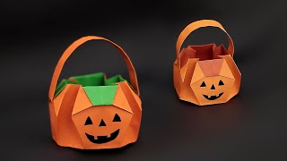 How to make a Halloween Pumpkin Basket | Candy Bucket | Trick or Treat | Full Tutorial