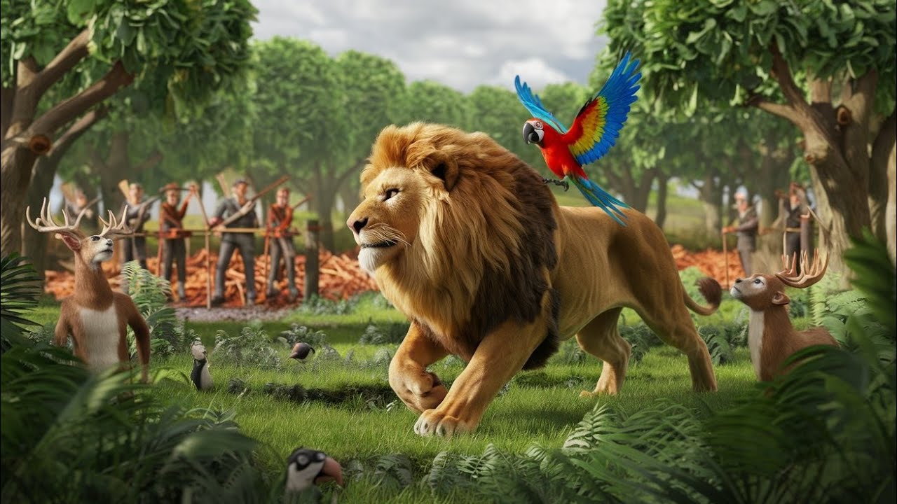 bahaadur sher: jangal ka rakshak || The Brave Lion: Protector of the Jungle || সাহসী সিংহ
