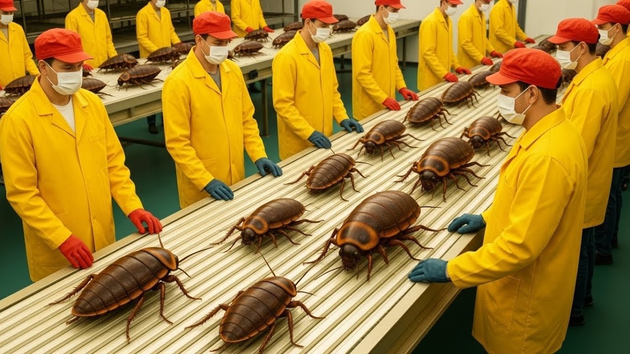 Inside the Largest High- Tech Cockroach Farm | Breeding Trillions of Roaches for Livestock Feed