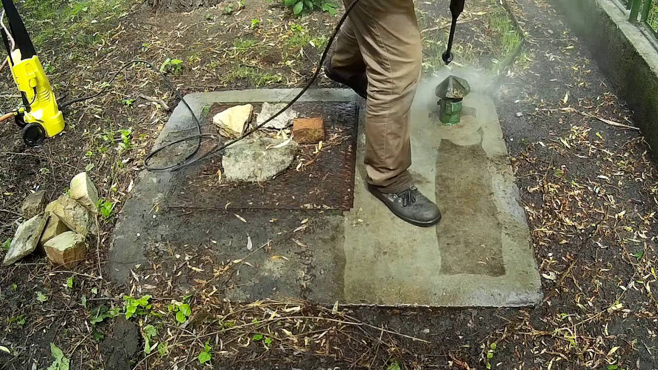 Cleaning concrete surface with Kärcher K2 YouTube