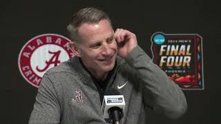 Alabama Coach Nate Oats Final Four Pregame Press Conference - 2024 NCAA Tournament