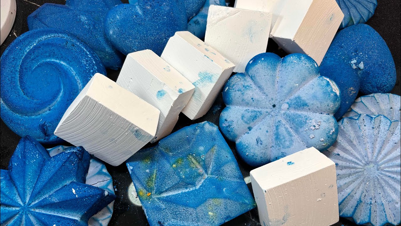 Blue Reforms and Fresh Chalk | Oddly Satisfying 