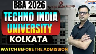 Techno India University Kolkata Bba Review Fees, Placements Reality Must Watch
