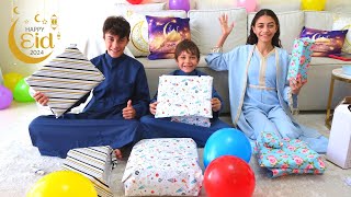 Opening our Eid gifts and playing a fun challenge