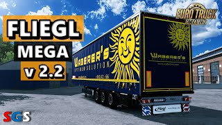|ETS2 1.45| Fliegl SDS350 Mega - Rework v2.2 [Trailer Mod]